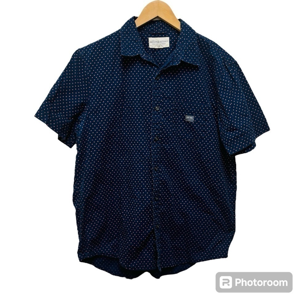 Denim and Supply Ralph Lauren Stars Short Sleeve Button Down Shirt